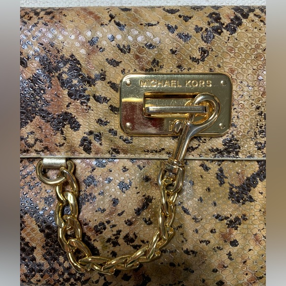 Michael Kors Snake Print Clutch - Picture 14 of 16